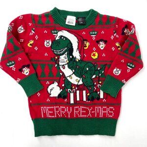 Disney Pixar Toy Story Baby Christmas Sweater Size 12 Months Rex